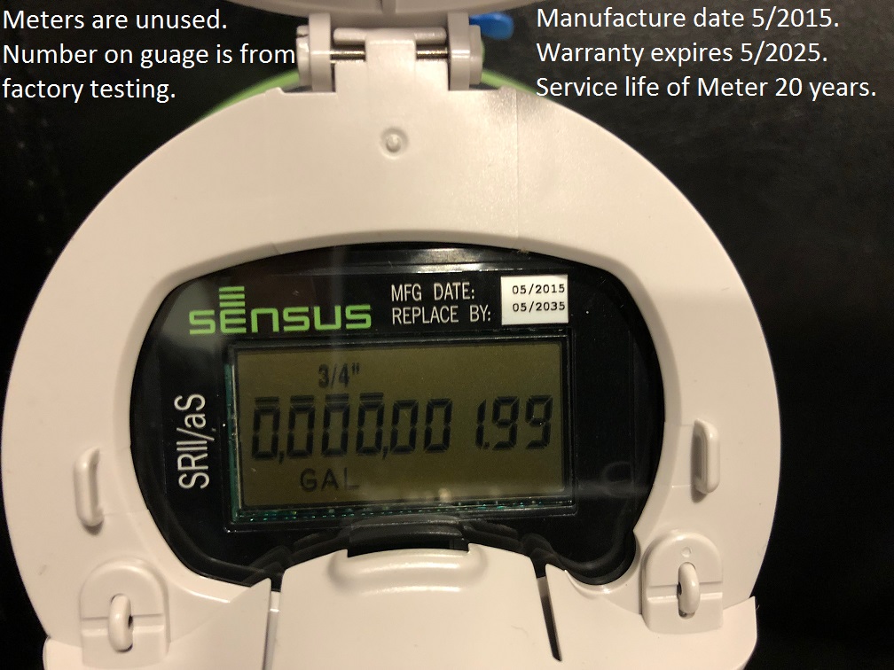 sensus water meter fault codes